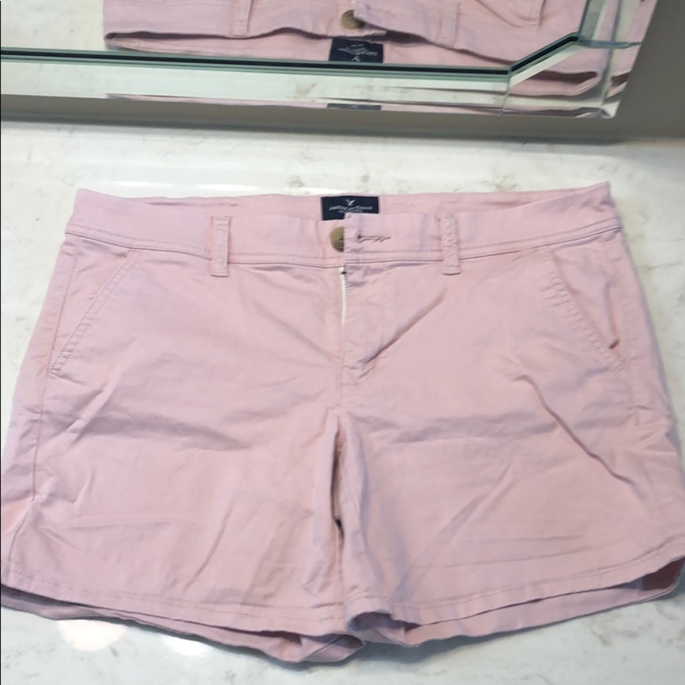 American Eagle Midi Stretch Shorts